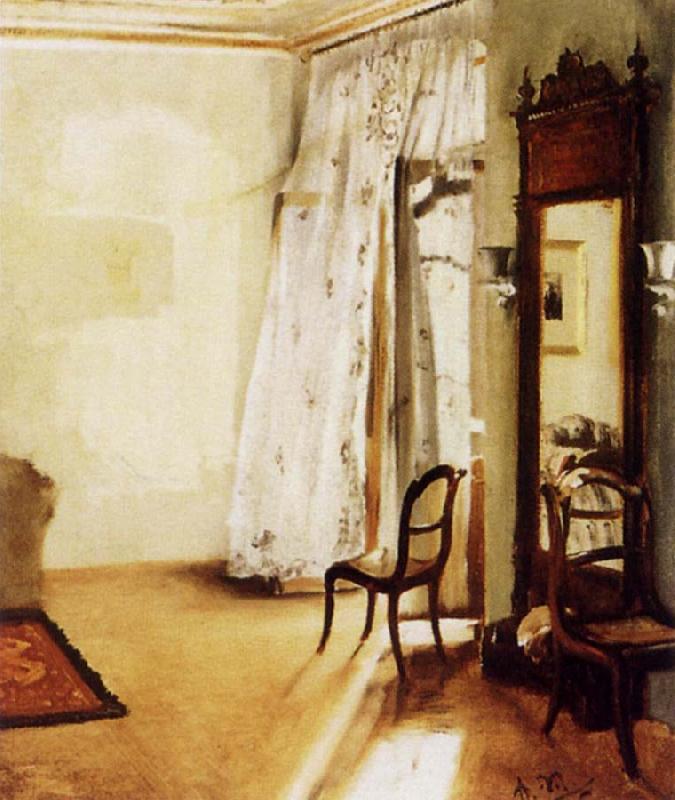 Adolf Friedrich Erdmann Menzel The Balcony Room Sweden oil painting art